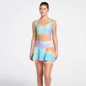 YEAR OF OURS SKORT & SPORTS TOP SET. SIZE MEDIUM. NWOT. AIRBRUSH ANNA STYLE.